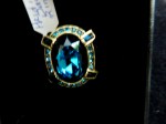daus blue oval ring a